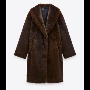 Oversized Zara Faux Fur Coat